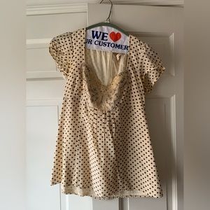 Nanette Lepore silk empire waist top